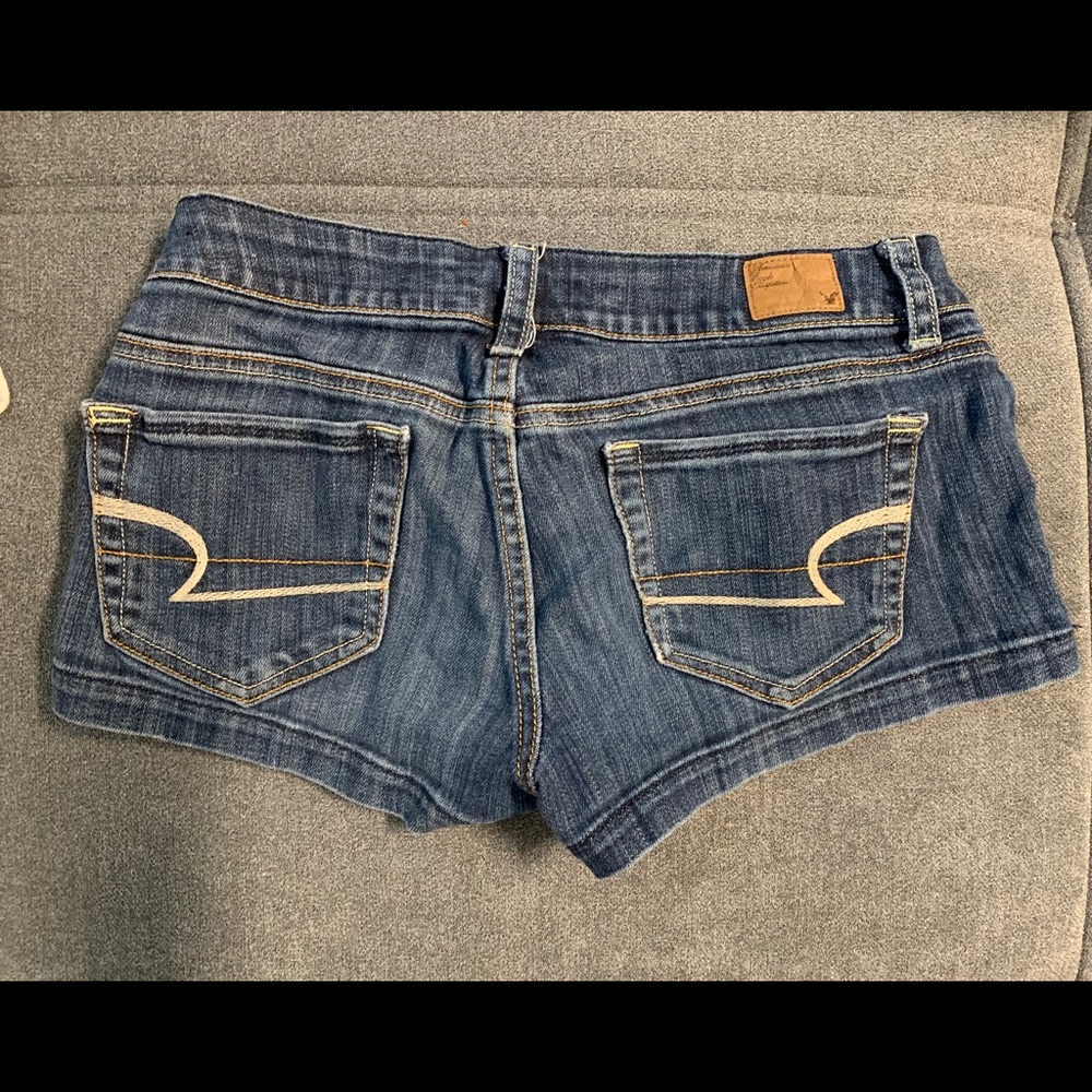 CUTE! Daisy Duke short short denim shorts Sz 4